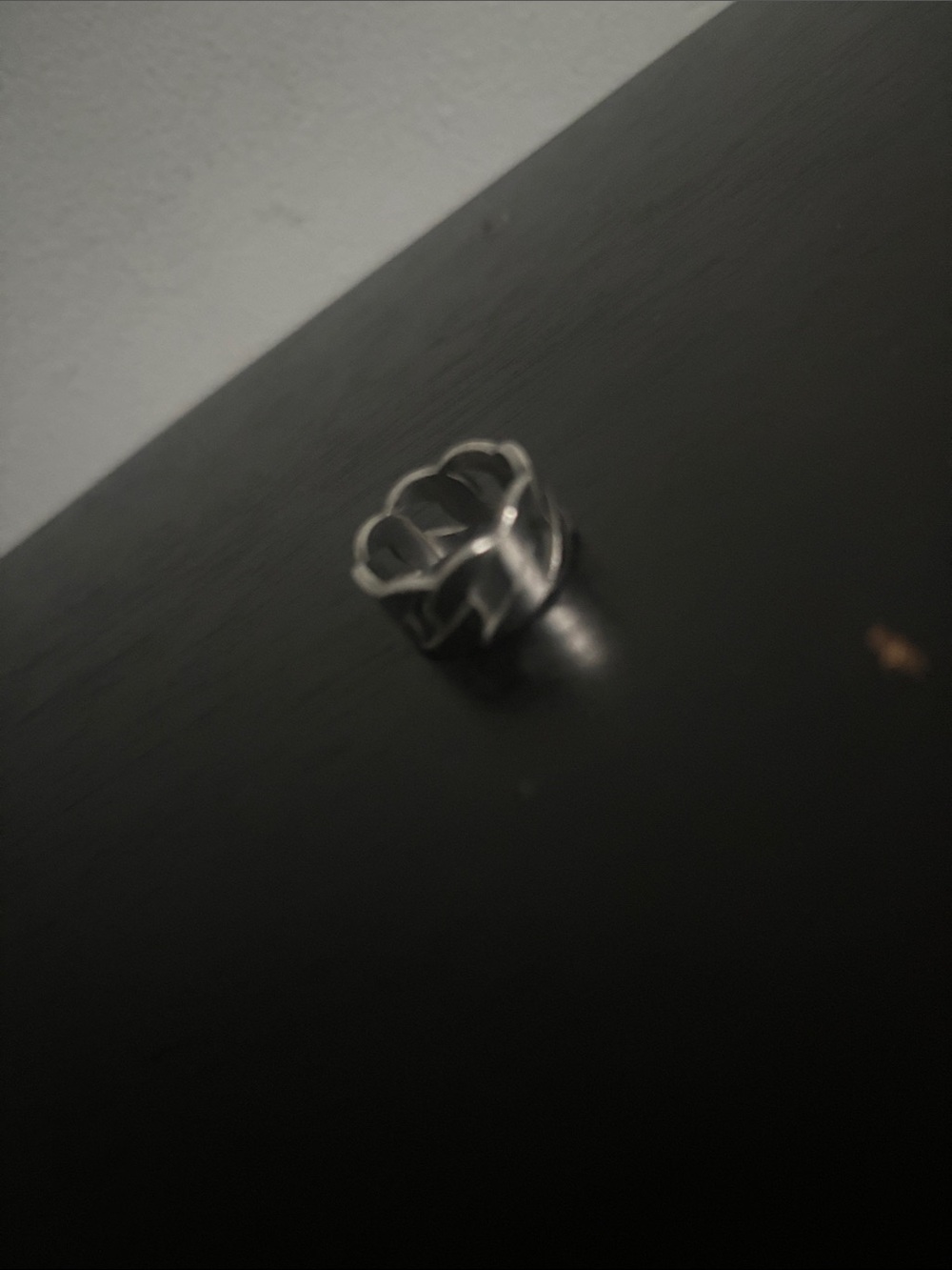 Sterling Silver Floral Cutout Band Ring - Silver